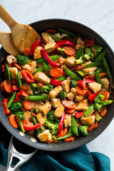 A Healthy On The Go Chicken and Vegetable Stir-Fry