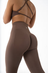 Sculpt Scrunch Leggings - Chocolate