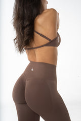 Sculpt Scrunch Leggings - Chocolate