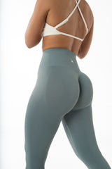 Sculpt Scrunch Leggings - Dusty Green