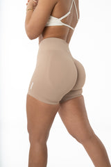 Sculpt Scrunch Shorts - Beige