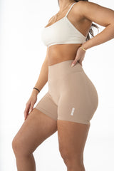 Sculpt Scrunch Shorts - Beige