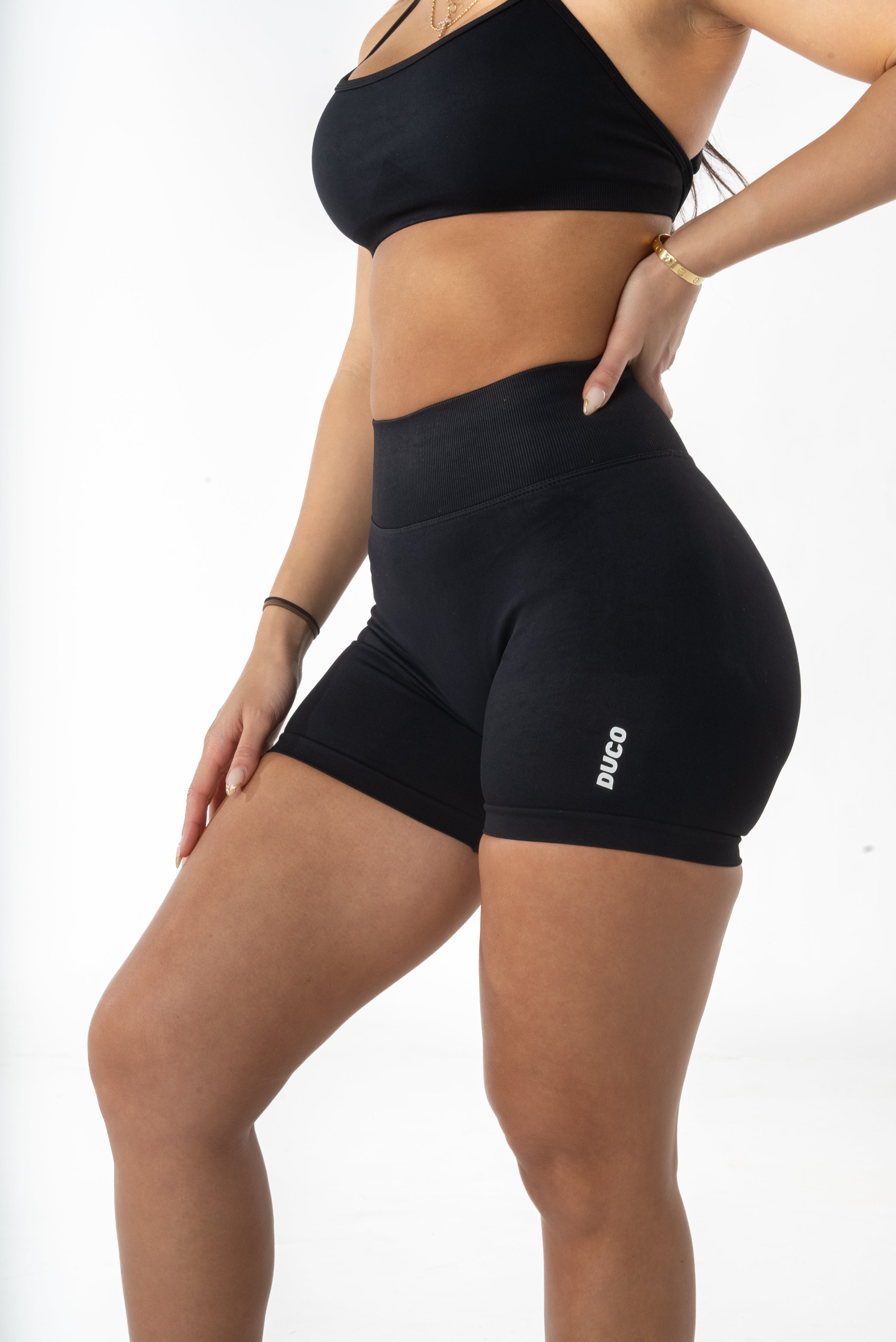 Sculpt Scrunch Shorts - Black