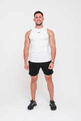 Classic 'DUCO'  Muscle Tank - White