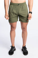 Li-Tech Active Shorts - Olive Green