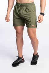 Li-Tech Active Shorts - Olive Green