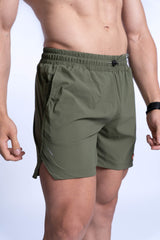 Li-Tech Active Shorts - Olive Green