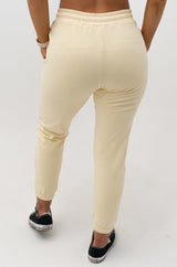 Rest Day Essentials Jogger - Pastel Yellow