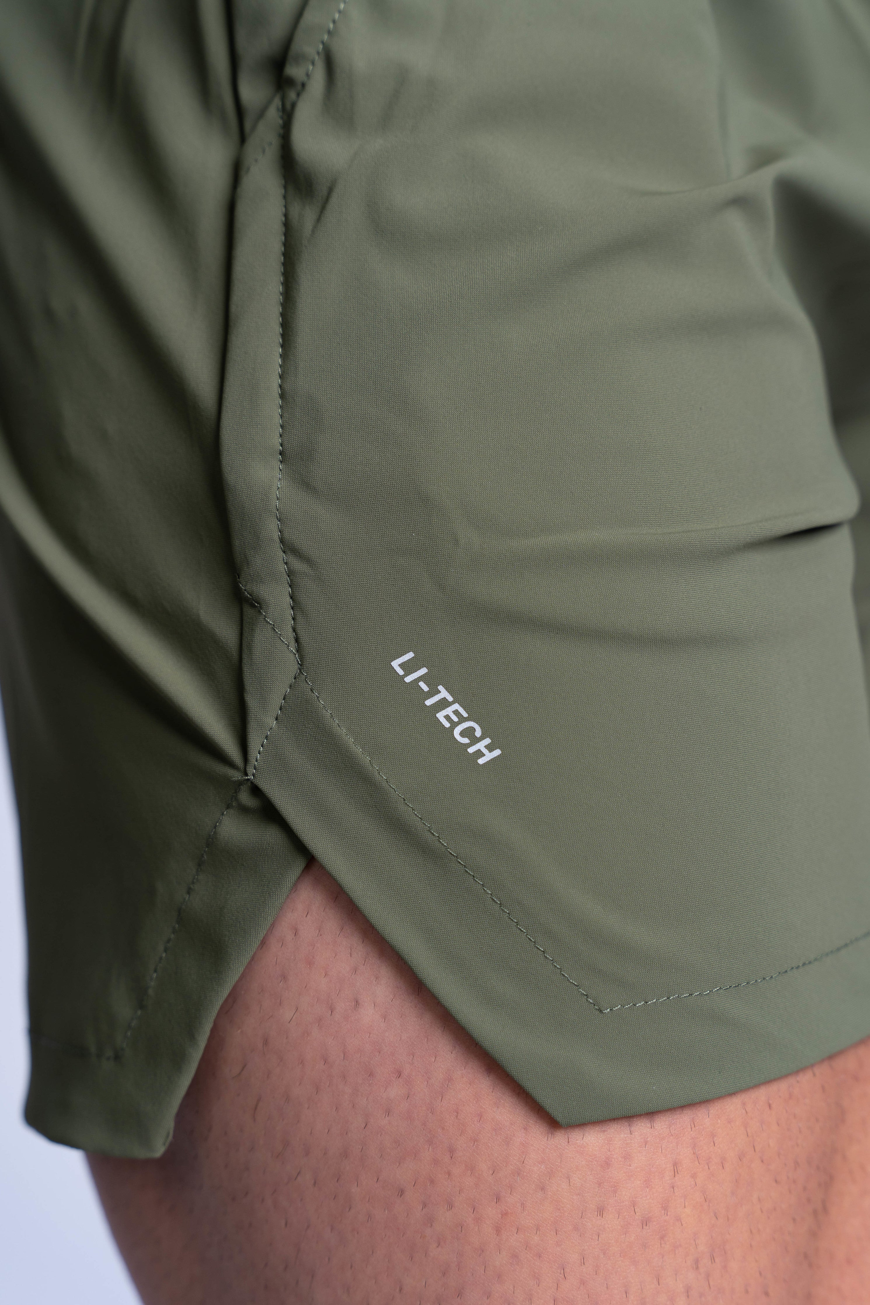 Li-Tech Active Shorts - Olive Green