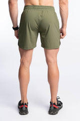 Li-Tech Active Shorts - Olive Green